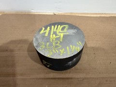 1 Slice 4140 Hot Rolled Steel Bar Round Stock Heat Treated 3” OD x ~1 1/4”