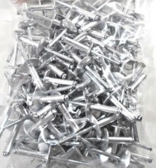 100 LARGE FLANGE 1/8″ X 5/8″ ALUMINUM BIG HEAD POP RIVETS STEEL MANDREL #27545