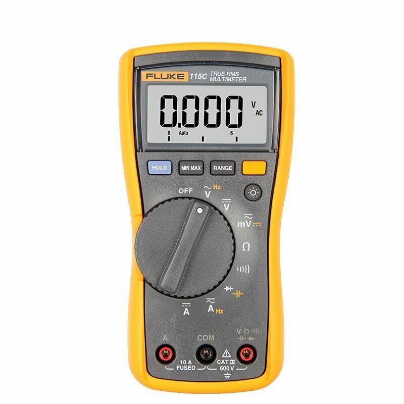 Fluke 115C Field Multimeter with Backlight – 1-Year Warranty Included