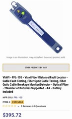 VIAVI FFL-105 Rugged Visual Fault Locator for Fiber 5mW, w/ Adapter, Case (P1)