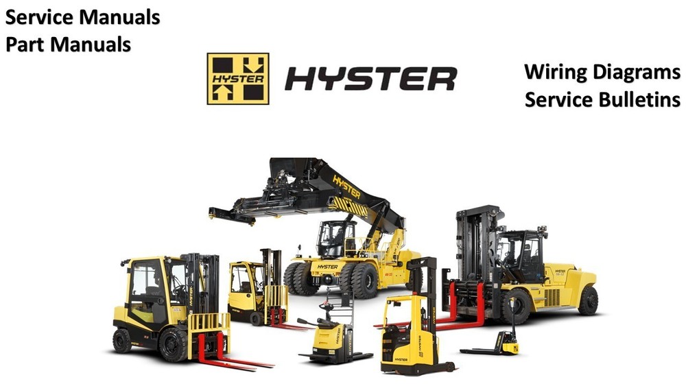 Hyster Forklift Service Manuals-Part Manuals on a USB Flash Drive.