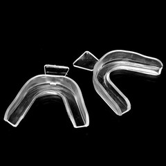 2Pcs Dental Moldable Teeth Whitening Trays Thermaforming Mouth Gel Bleaching Kit
