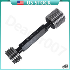 NEW 1 3/4 5 UNC 2B THREAD PLUG GAGE 1.75 5 GO NO GO P.D.’S = 1.6201 & 1.6317
