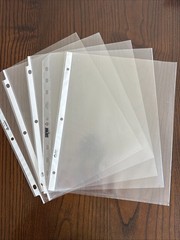 Sheet Protectors, top loading, 8.5×11, assorted (2,500 units)