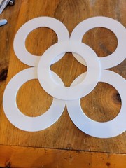 USA SEALING BULK-FG-1057 Ring Flange Gasket,2 1/2″ Pipe, 1/16″ Thick 742J73 5PK