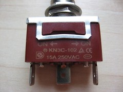 Daier Toggle Switch KN3C-102 SPDT 2-Position 250VAC 15Amps 12VDC 1/2″ #E34BA