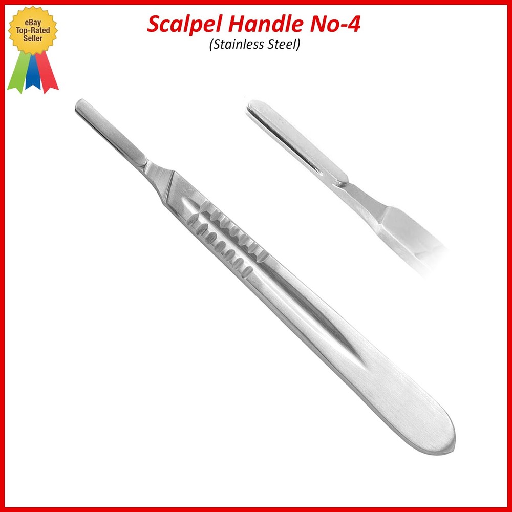 Dental Scalpel Handle No.4 Blade Holder BP Handle, Surgical Scaple Handle No4
