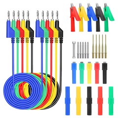 30pcs Automotive Multimeter Test Lead Kit 4mm Banana Plug Alligator Clip Probe