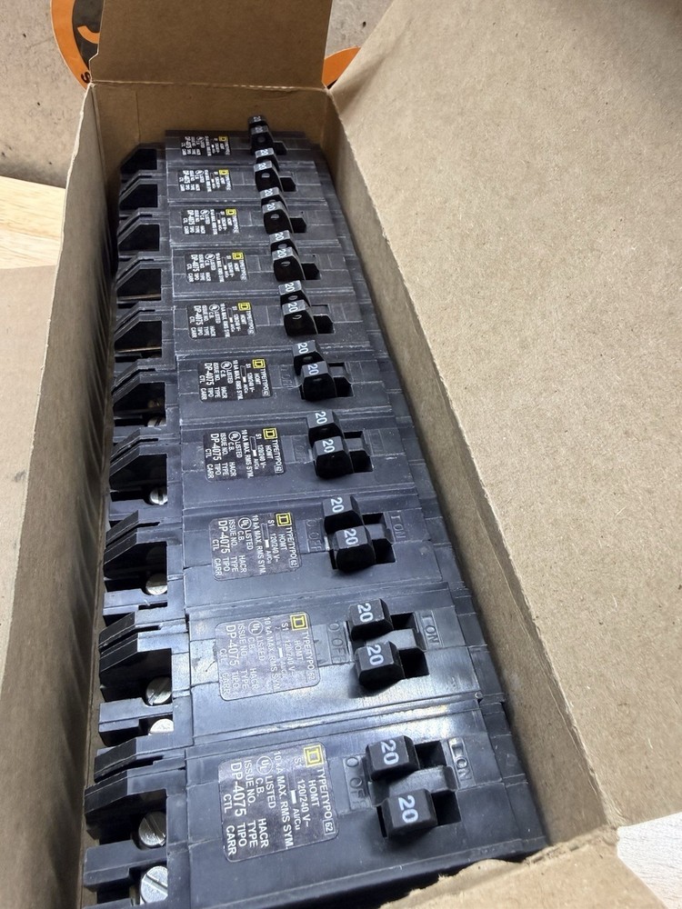 Square D HOMT2020 1 Pole 20 Amp Tandems Type HOMT Box Of 10 Pcs
