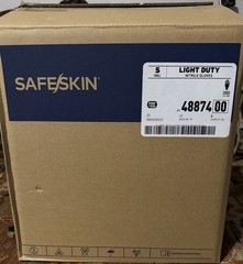 SafeSkin Light Duty Nitrile Gloves, Powder-Free, Small, Food/Medical Use 2000 Pk