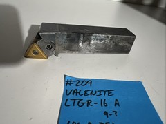 valenite LTGR-16A Indexible Carbide Lathe Toolholder 5”OAL 1”Shank Turning Trian