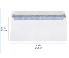 100 1st Class Postage Affixed With Security Peel & Seal Envelopes #10 Size 4⅛X9½