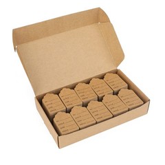 jijAcraft 1000Pcs Price Tags, Brown Clothing Tag for Scalloped Head,