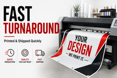 Custom Vinyl Banner 13oz Heavy Duty Waterproof UV Resistant Fast Ship