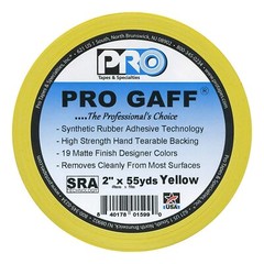 Pro Tapes Pro Gaffer Tape Yellow 2″ x 55 yds.