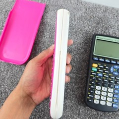 Texas Instruments Graphing Calculator Bundle Pink TI-84 Plus Silver TI-83 Plus