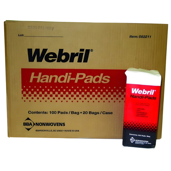 Webril 4″ x 4″ Handi Pads Cotton Wipes Case of 20 Packs 2000 Wipes I 562211-C