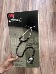 Littman Classic II S.E. 3M Stethoscope (Black w/ box, manual and extra ear tips)