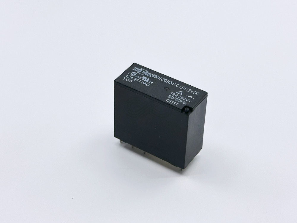 894H-2CH2-F-C 12VDC SONG CHUAN PCB Power Relay 12VDC DPDT 12A 277VAC TV-5 8-Pin