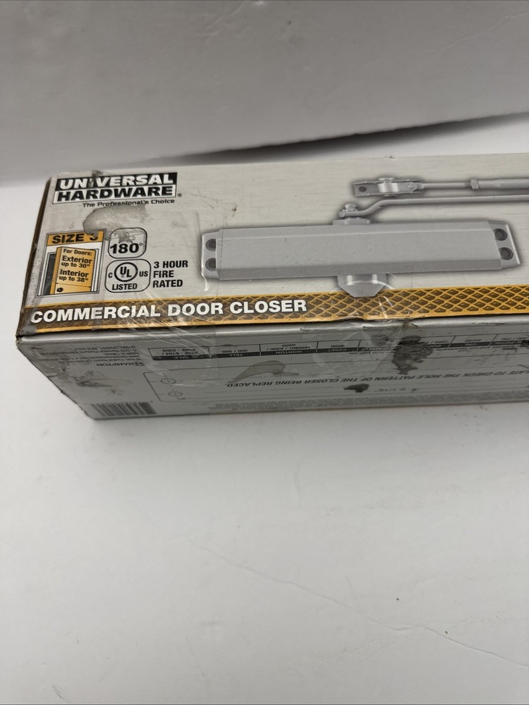 Universal Hardware Aluminum Finish Commercial Door Closer Heavy Duty UH4031