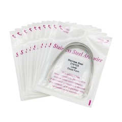 100 Pcs Dental Orthodontic Stainless Steel Recrangular Arch Wire Ovoid Form