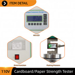 Paperboard Strength Testing Machine 110V 200W for Edge/Ring Crush & Burst Tests