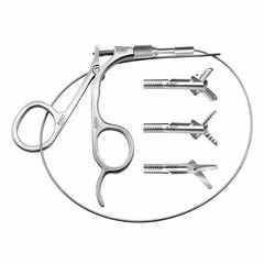 Laparoscopic Instruments Urology Flexible Forceps Biopsy Grasper Scissor 5fr40cm