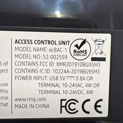Ring Access Controller Pro 2 Unit Cloud Connected Gateway Leo-Lite ecBAC-1