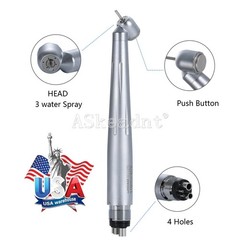 Askeadnt Dental Surgical High Speed Handpiece 45 Degree 4 Hole 3 Water Spray
