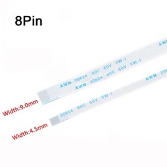 8Pin FFC/FPC Flexible Flat Cable Ribbon 0.5/1.0mm Pitch AWM 20624 Length 6-40cm