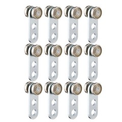 12/24pcs 2 Wheel Trolley Assembly Roller for 1-5/8″ Wide or Taller Strut Channel