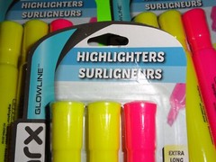 (36) Promarx Chisel Tip Jumbo Highlighter Marker ORANGE+GREEN+BLUE+YELLOW+PINK