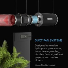 CLOUDLINE PRO S8, Inline Duct Fan 8” Cooling Ventilation Exhaust Grow Tents
