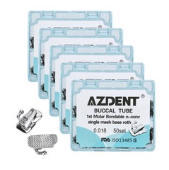 22 Types AZDENT Dental Buccal Tubes 1st/2nd Molar Roth/ MBT 022/018 Monoblock