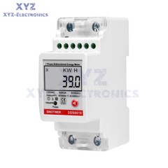 DIN-Rail Multifunction Single-Phase Bidirectional Energy Meter 2P RS485 Modbus