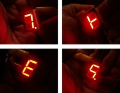 LOT 25 RED 0.52″ 7-segment LED Displays — LITEON LTS-546AS — New and Unused