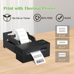 2×1 2×2 2.25×1.25 2.625×1 3×1 3×2 4×2 4×3 4×6 Direct Thermal Shipping UPC Labels
