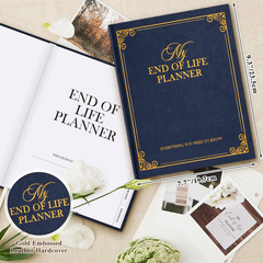 End of Life Planner Death Organizer with Tabs, Final Wishes & Financial Estate P
