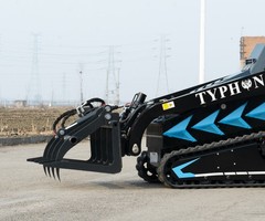 Heavy Duty Wood Grabber Attachment Fits with Mini Skid Steer TYPHON STOMP X1300