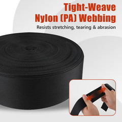 100Ft HVAC Duct Strap, Tight-Weave Nylon Duct Support Webbing, Heavy Duty Duct H