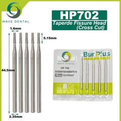 US WAVE Dental Burs Tungsten Carbide Burs HP 2.35mm Straight Low Speed Burs 5Pcs