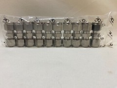 1-EACH S-LOK 3/8″ x 3/8″ Double Ferrule Tubing Union 316 Stainless