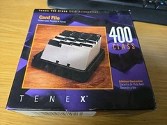 TENEX 400 Class Desktop Open Card File – Slate Gray – New! 19102