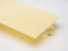 1/8″ (3mm) Solid Ivory Beige Cast Acrylic Plexiglass Sheet 12″ x 12″ Nominal