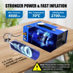 Portable 30MPA Auto-Stop 12V/110V PCP Air Compressor for Rifle Airgun Paintball