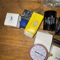 Lot Of HVAC Parts. Capacitors etc I dk what is all there. It is both used/nos