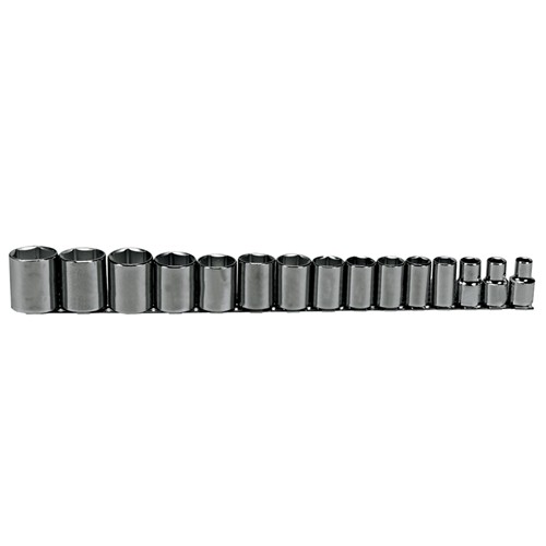 Proto J54110 1/2in Drive 15pc 6-Point Socket Set Full Polish