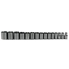 Proto J54110 1/2in Drive 15pc 6-Point Socket Set Full Polish