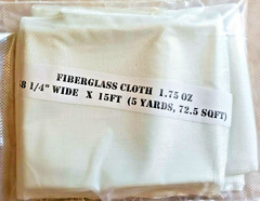 Fiberglass Cloth Fabric 58 1/4″ Wide x 15ft (5 Yards, 72.5 sqft)