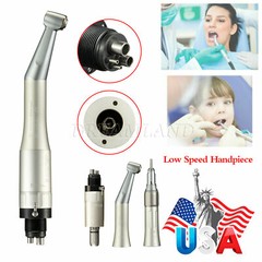 Dental Low Slow Speed Handpiece Contra Angle Straight Air Motor E-type 2/4 Holes